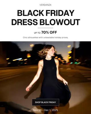 Black Modern Fashion Promotion Instagram Post