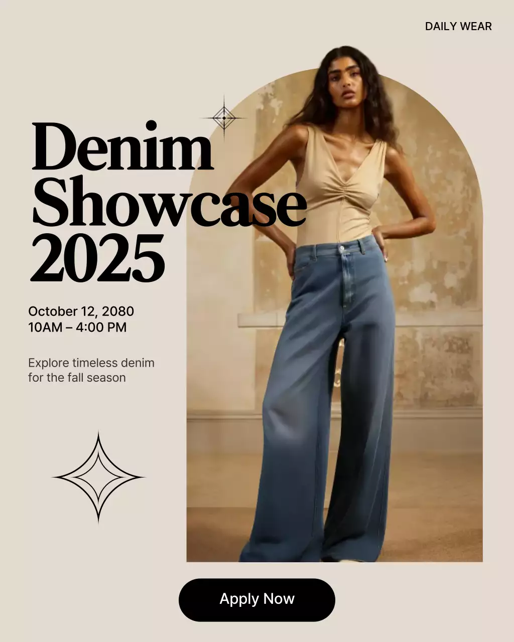 Beige Modern Fashion Event Instagram Post