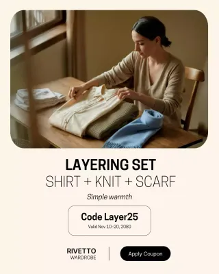 Beige Rustic Fashion Promotion Instagram Post