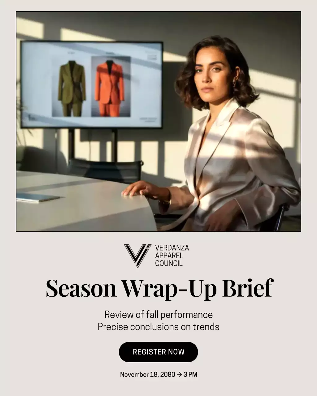 Beige Professional Fashion Event Instagram Post