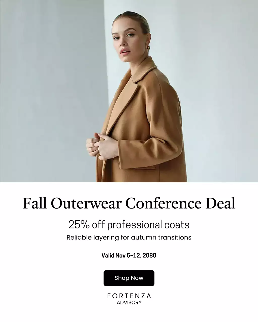 Brown Classic Outerwear Promotion Instagram Post