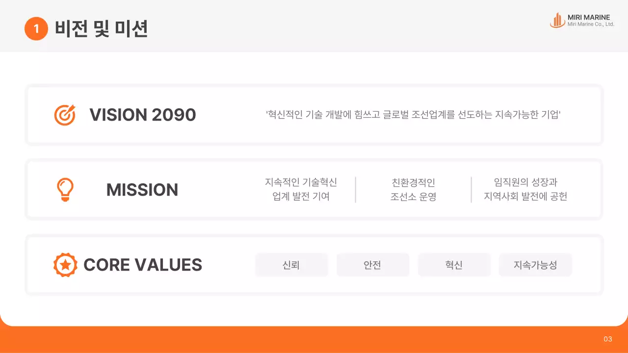 주황 모던 해운 광고