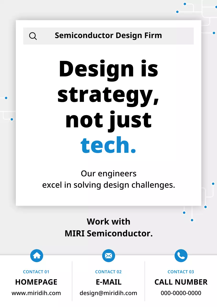 grey modern semiconductor promotion