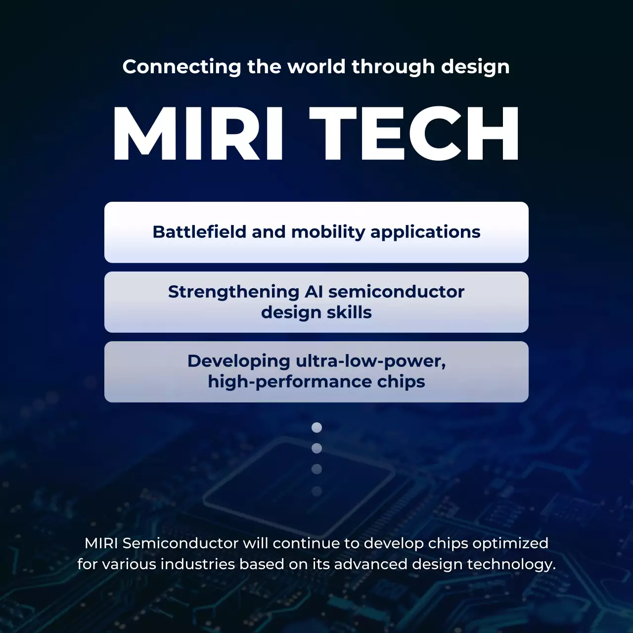 blue modern semiconductor announcement