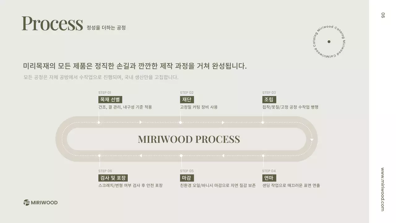 베이지 심플 목재 제품 홍보