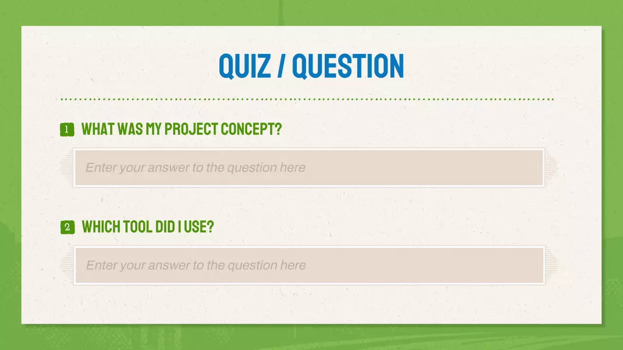 Green And Blue Modern Design Portfolio Presentation