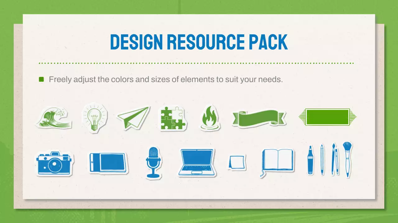 Green And Blue Modern Design Portfolio Presentation