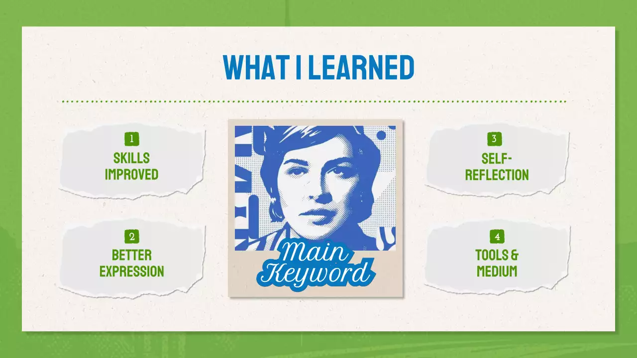 Green And Blue Modern Design Portfolio Presentation