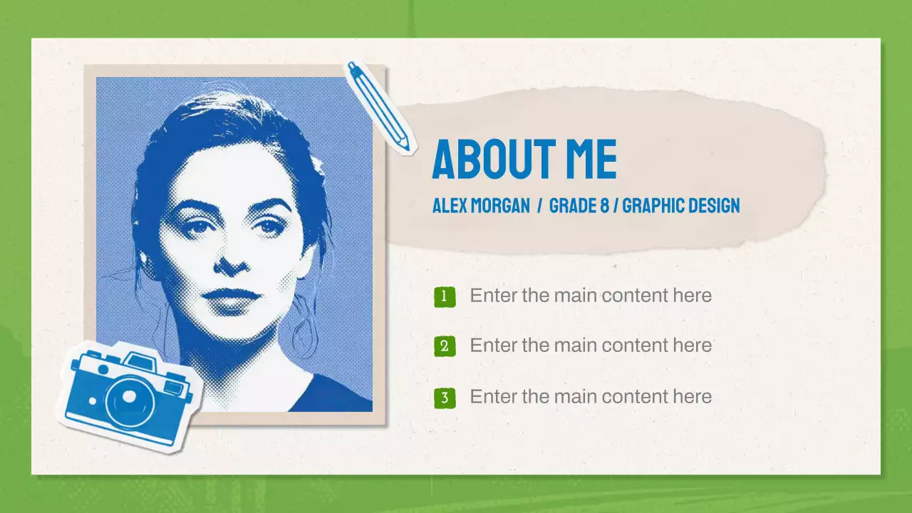 Green And Blue Modern Design Portfolio Presentation