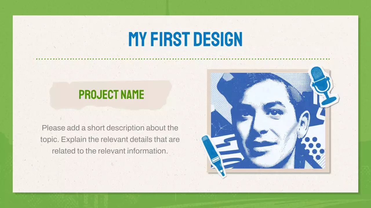 Green And Blue Modern Design Portfolio Presentation