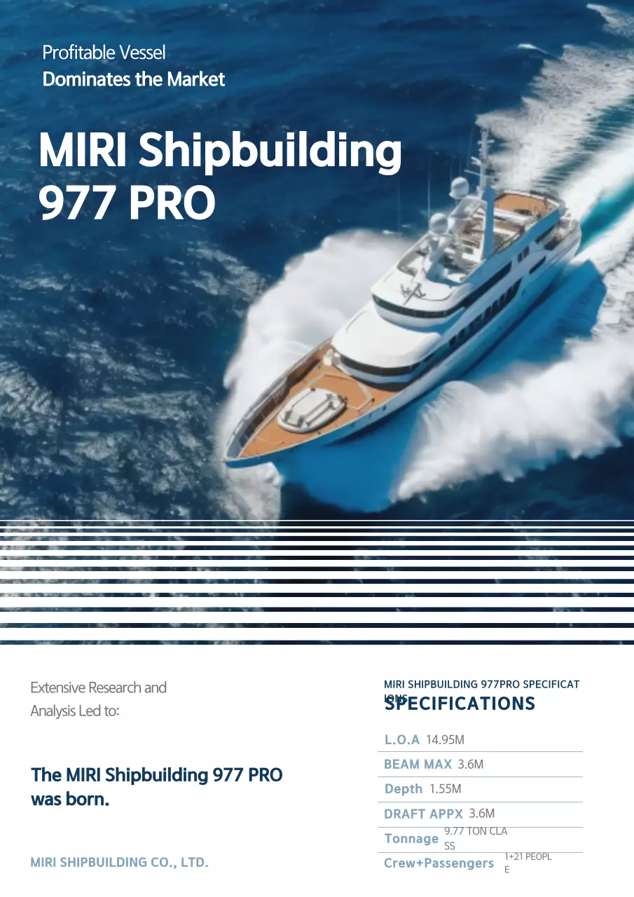 Quảng cáo hàng hải hiện đại màu xanh