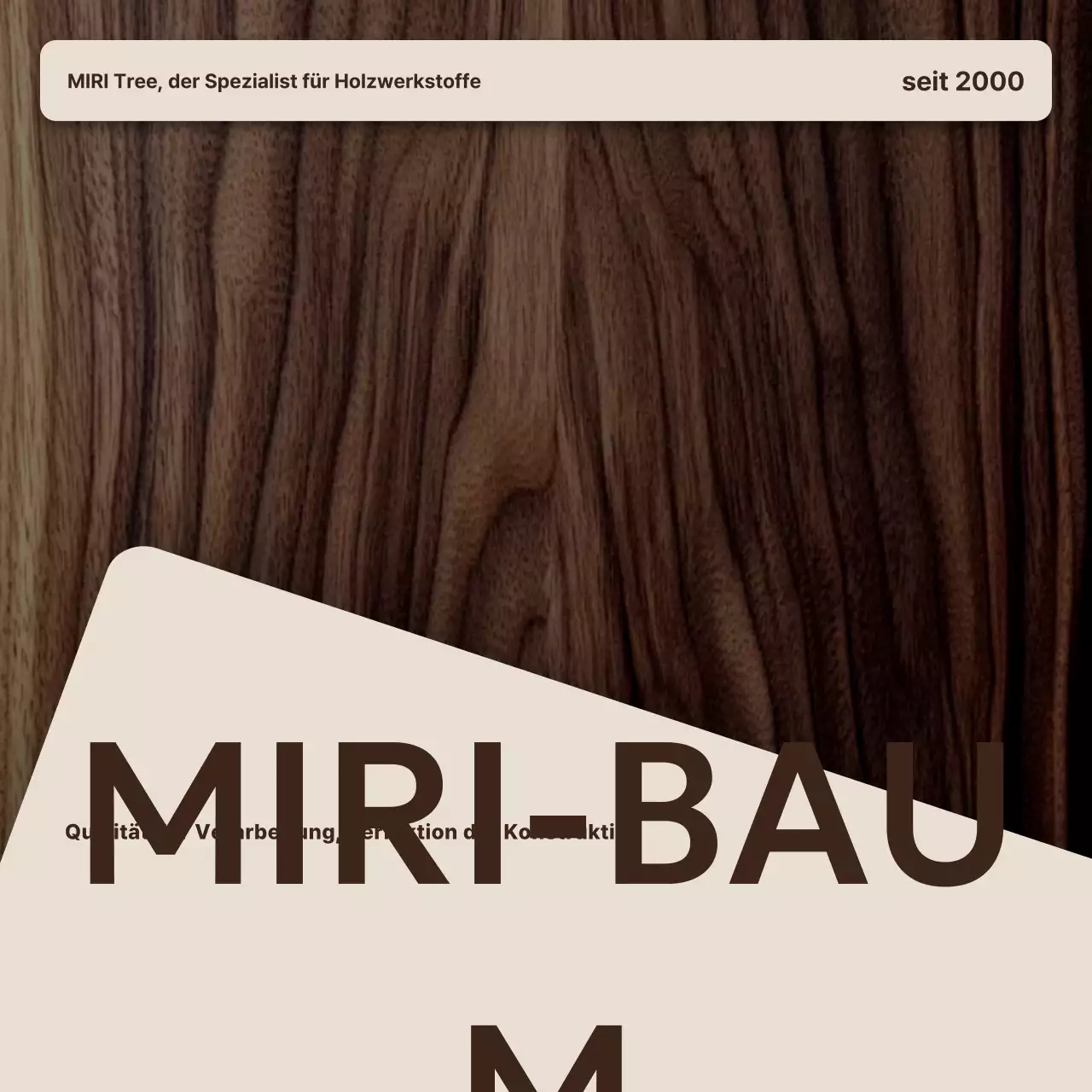 Werbung für einfache braune Möbel