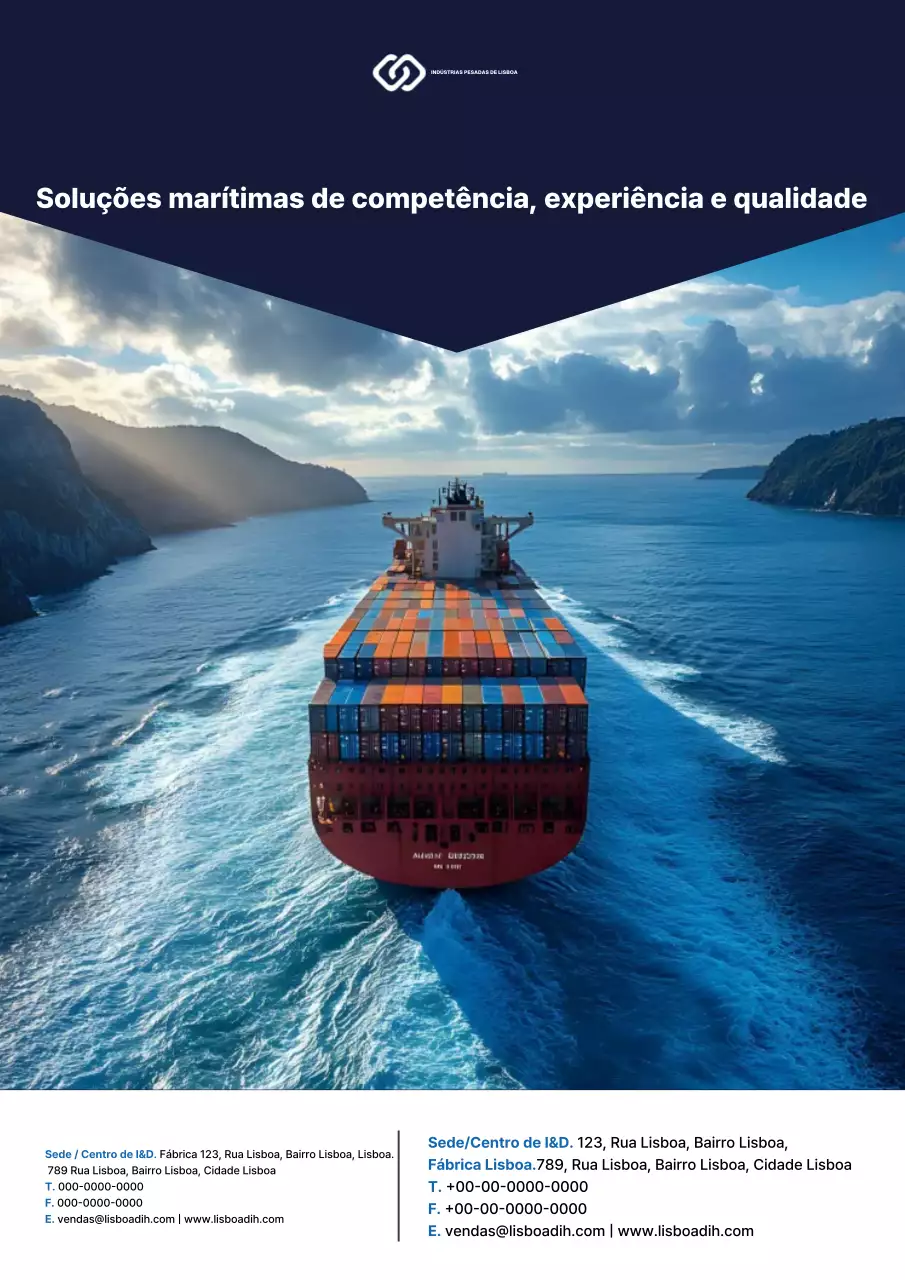Publicidade Marinha Moderna Azul