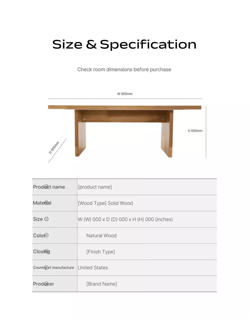 Beige Minimal Furniture Advertisement