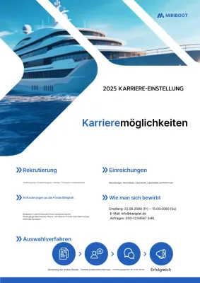 Blue Modern-Rekrutierungsankündigung