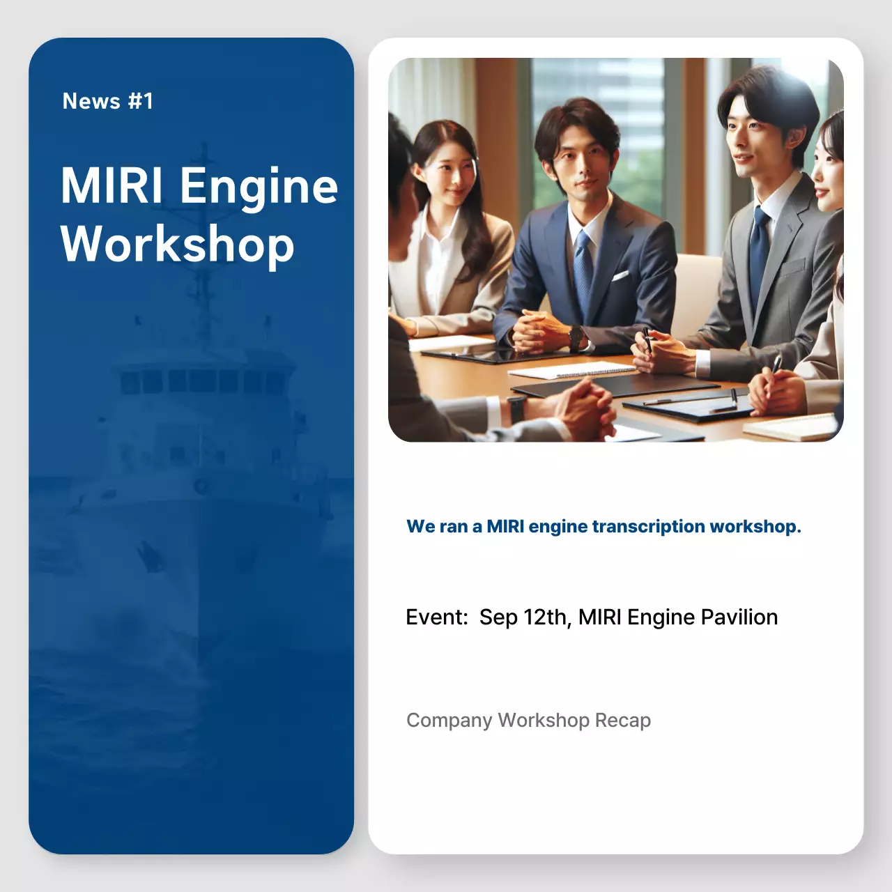 Blue Modern News Information Delivery