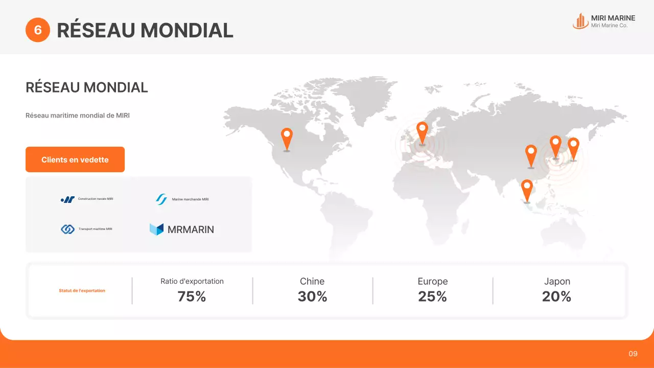 Publicité d'expédition moderne orange