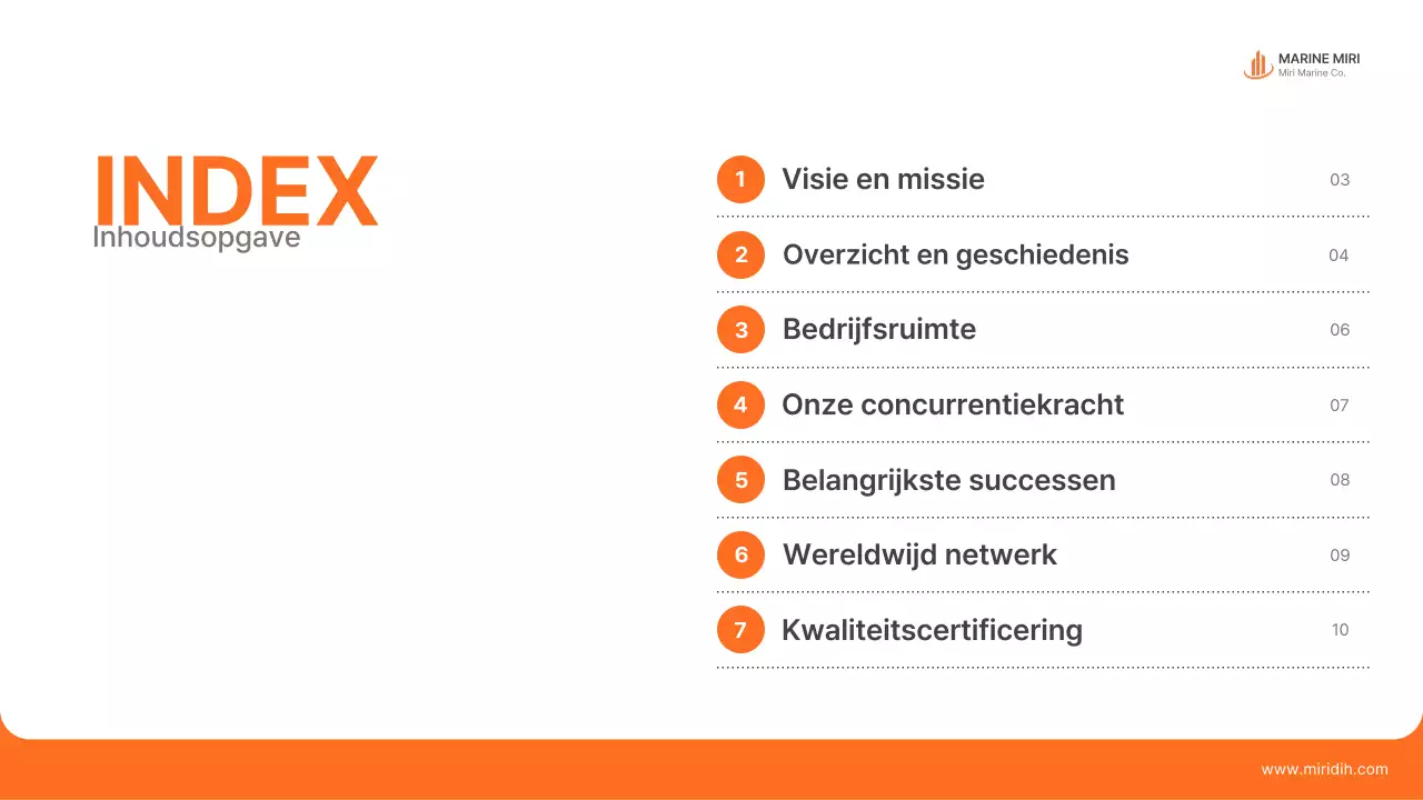 Oranje moderne scheepvaartadvertentie