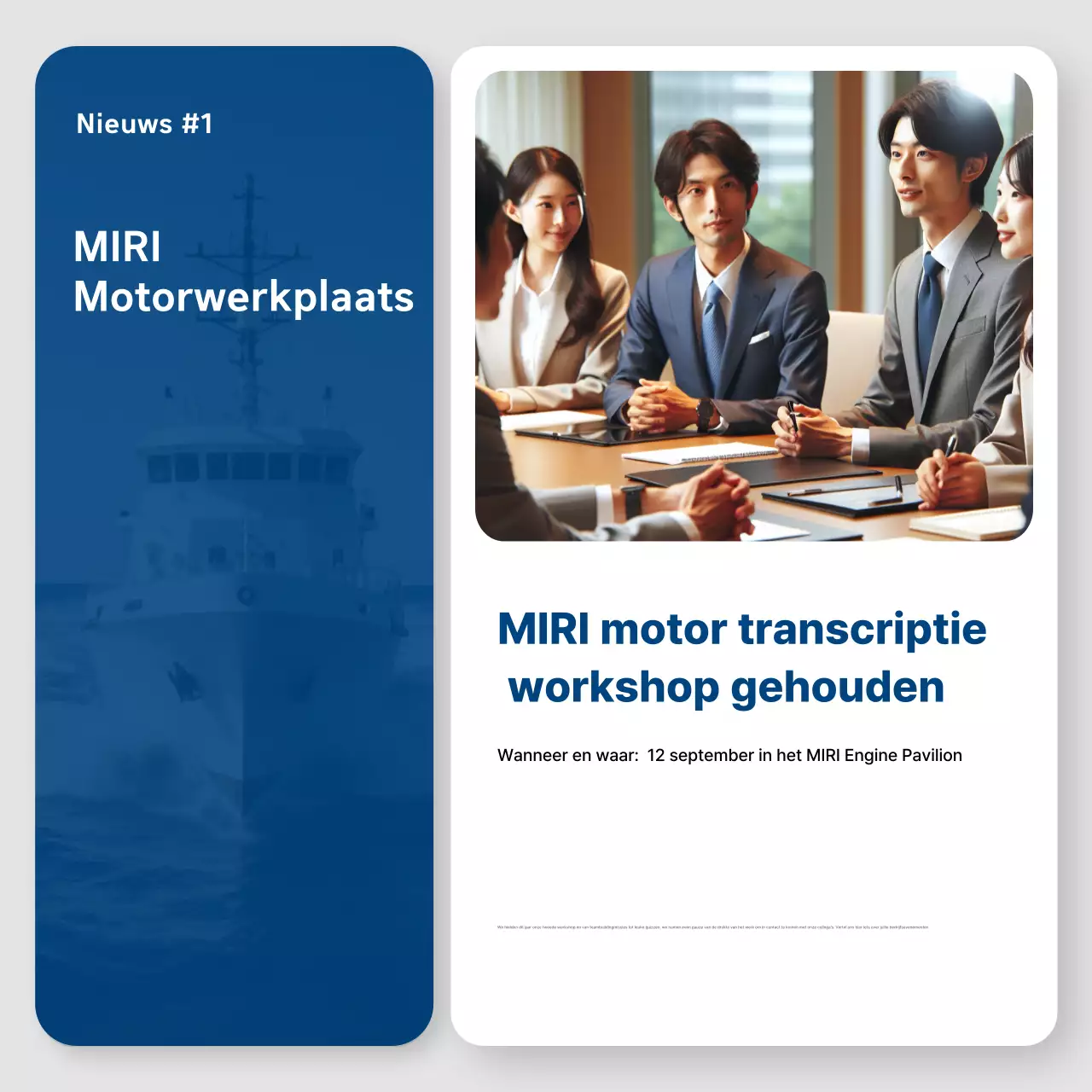 Blauwe moderne nieuwsinformatielevering