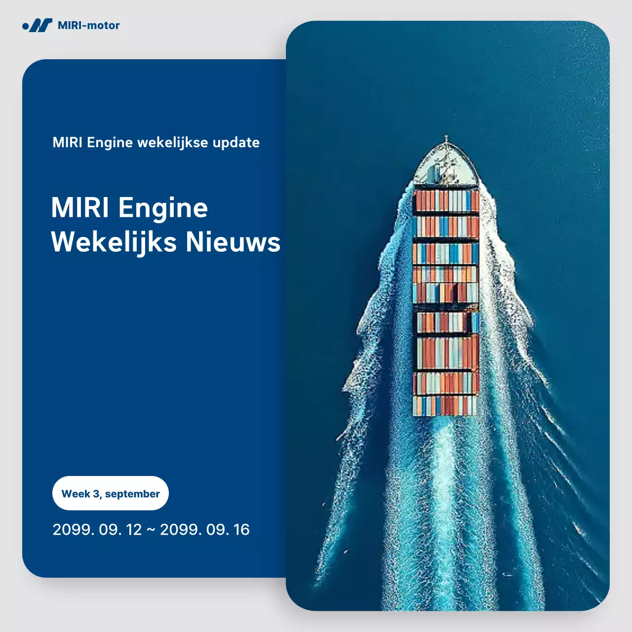 Blauwe moderne nieuwsinformatielevering