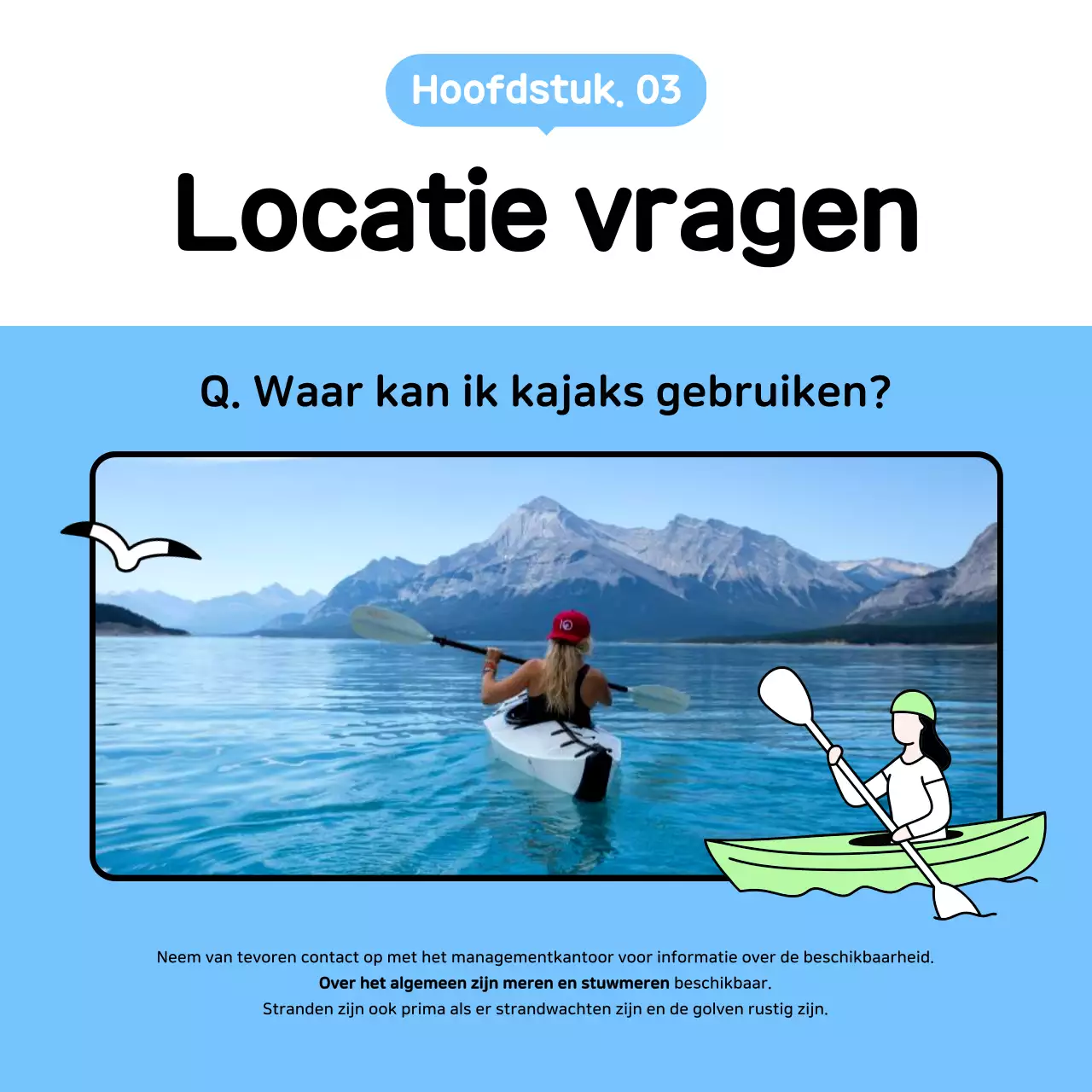 Hemelsblauwe eenvoudige sporthandleiding