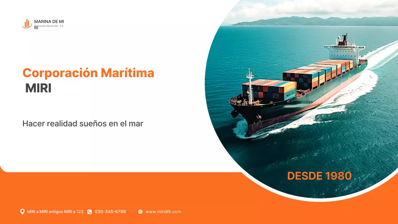 Anuncio de envío moderno de Orange