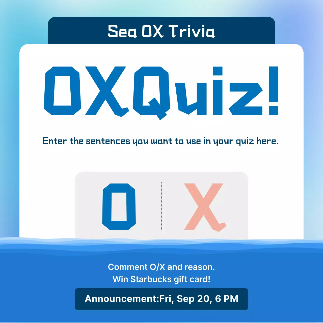 Panduan Acara Sky Blue Clean