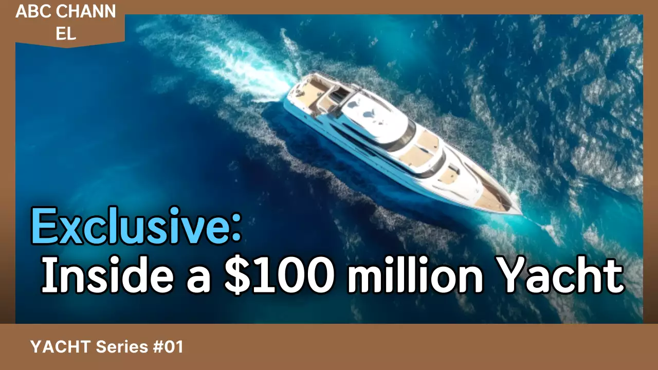 Quảng cáo du thuyền hiện đại màu xanh