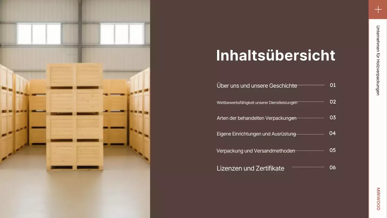 Einführung der braunen, ordentlichen Verpackung