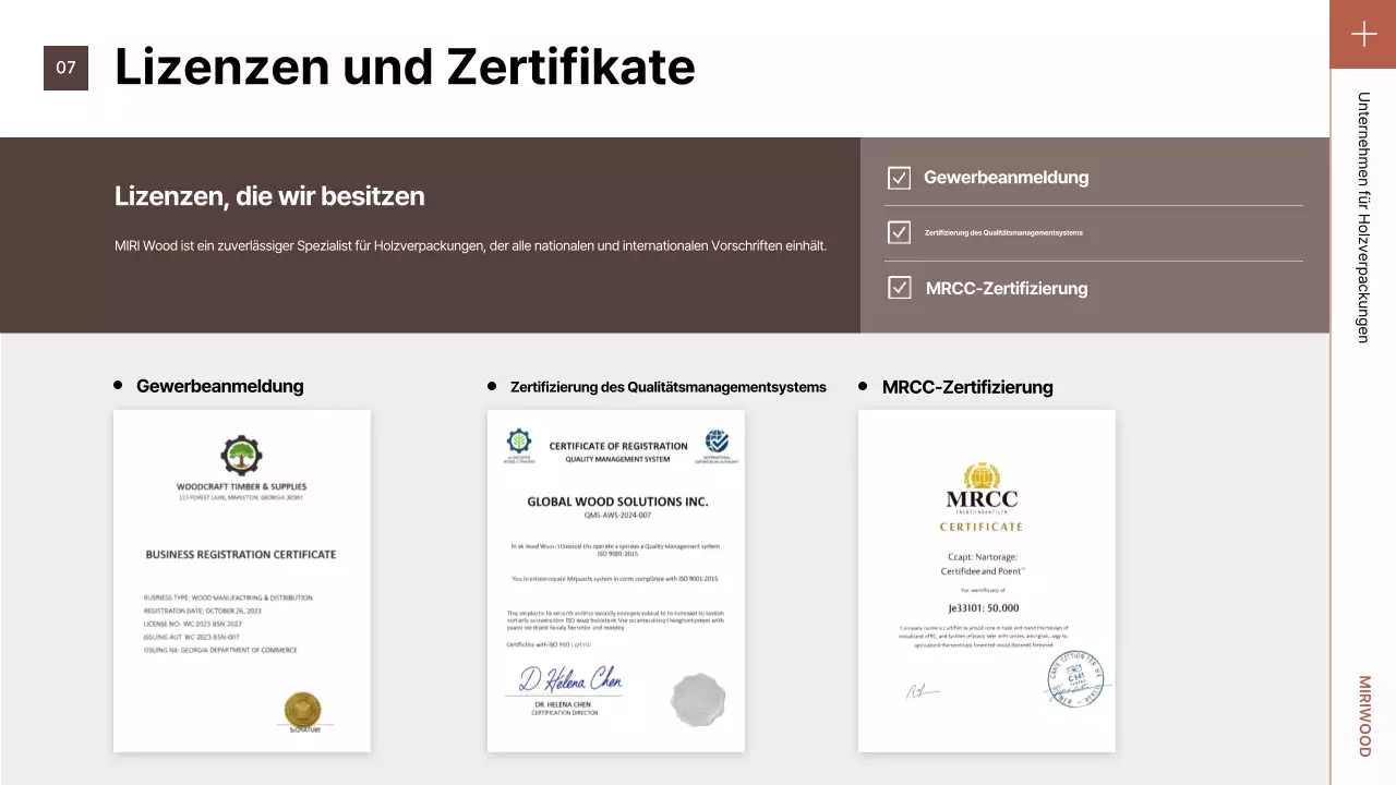 Einführung der braunen, ordentlichen Verpackung