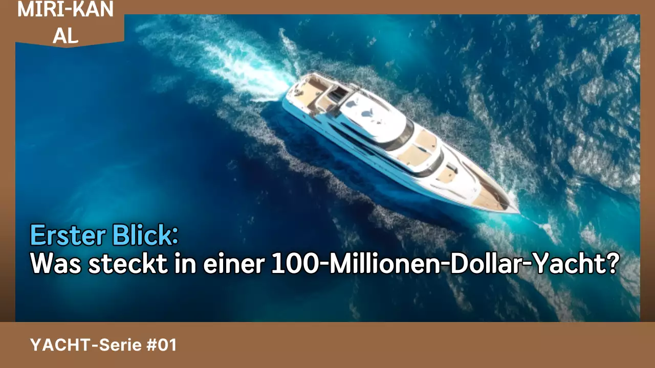 Blaue moderne Yachtwerbung