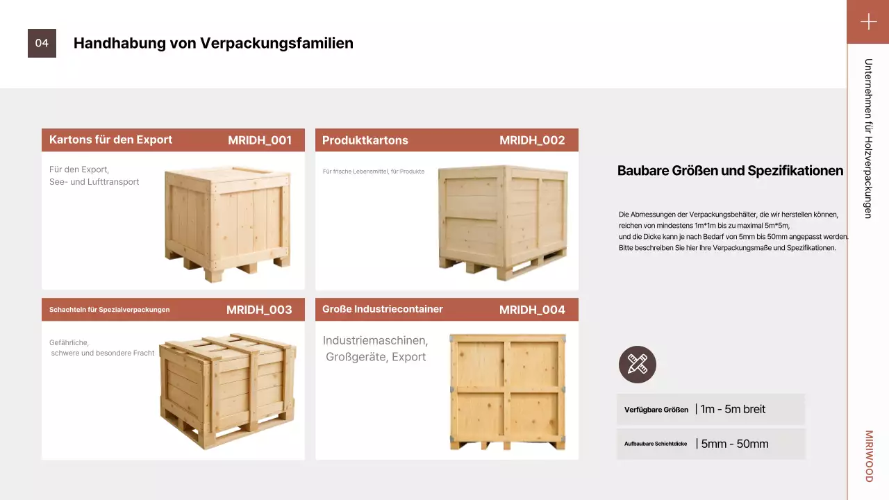 Einführung der braunen, ordentlichen Verpackung