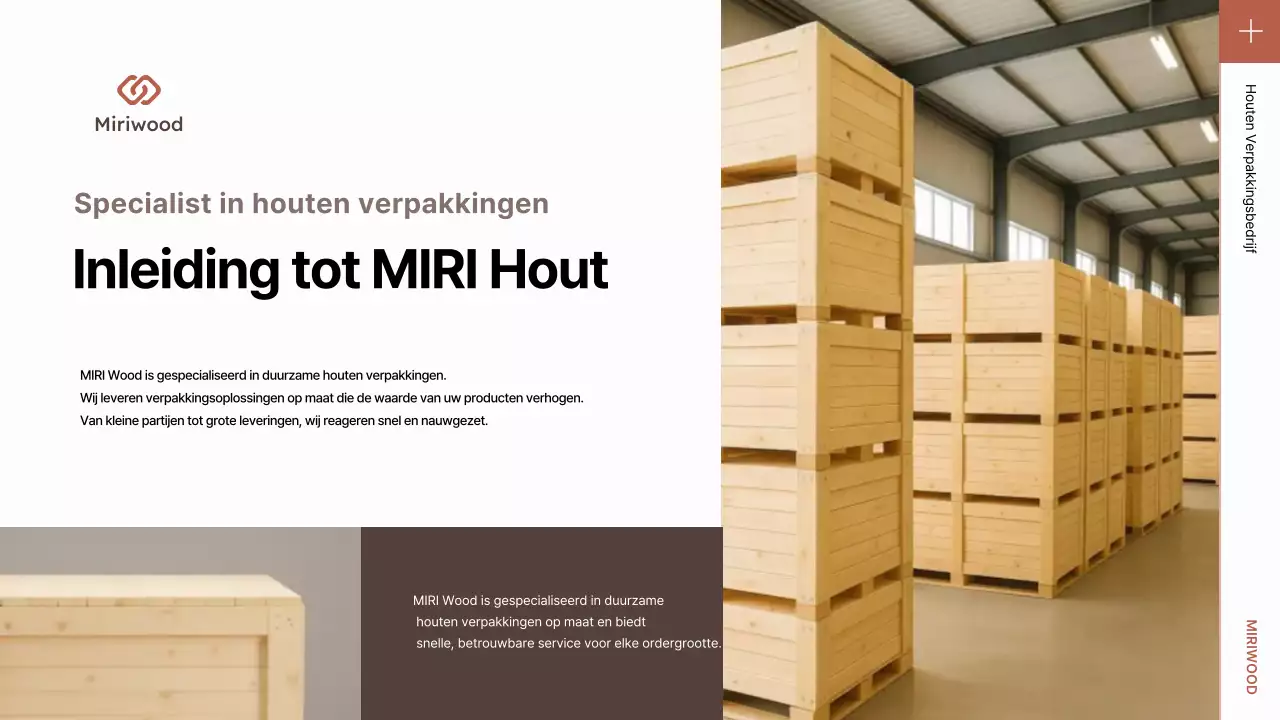 Introductie van de bruine, nette verpakking