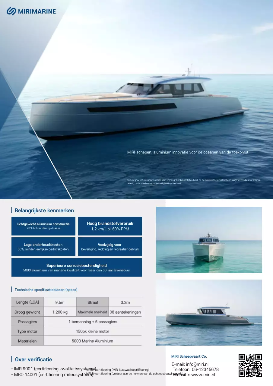 Promotie van hemelsblauwe moderne maritieme technologie