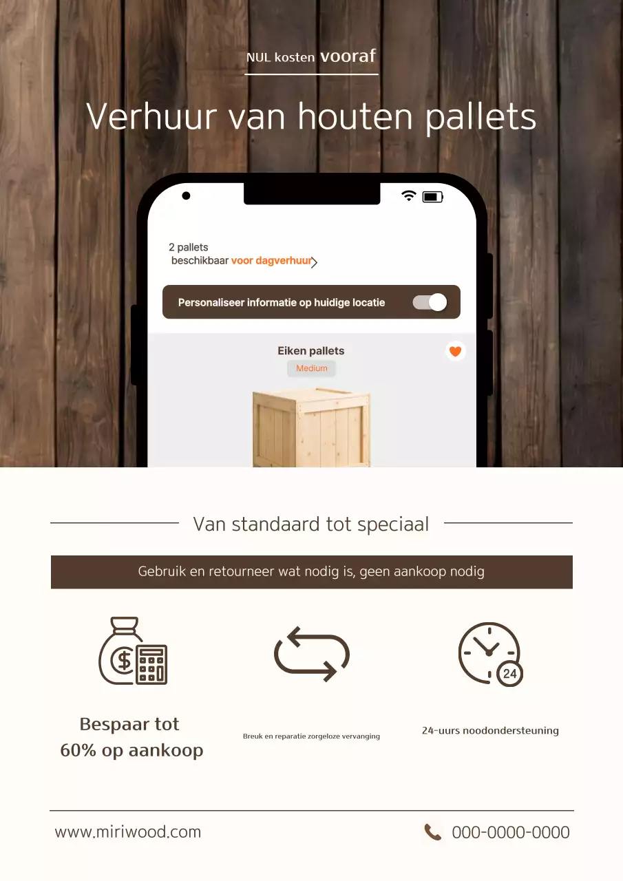 Brown Clean Huuradvertentie