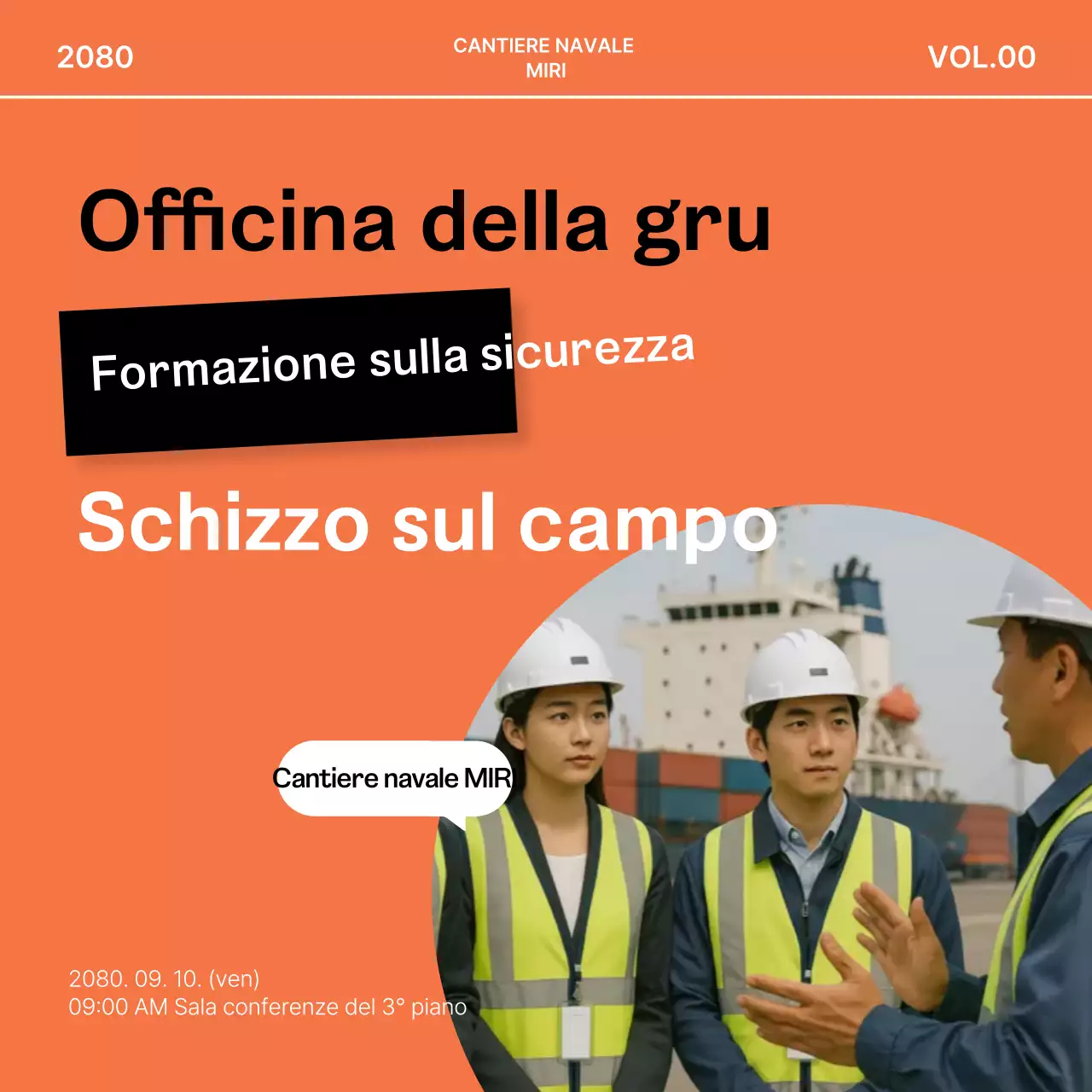 Formazione di base sulla sicurezza arancione