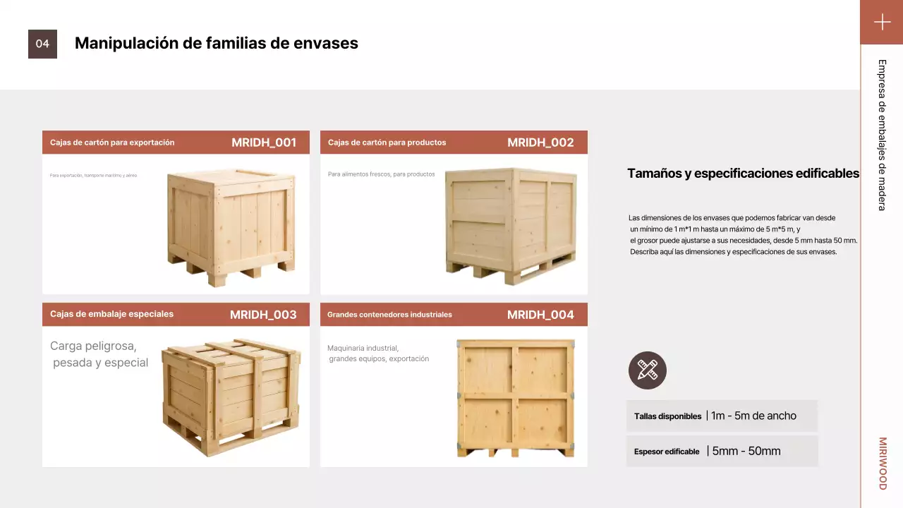 Presentamos el elegante embalaje marrón