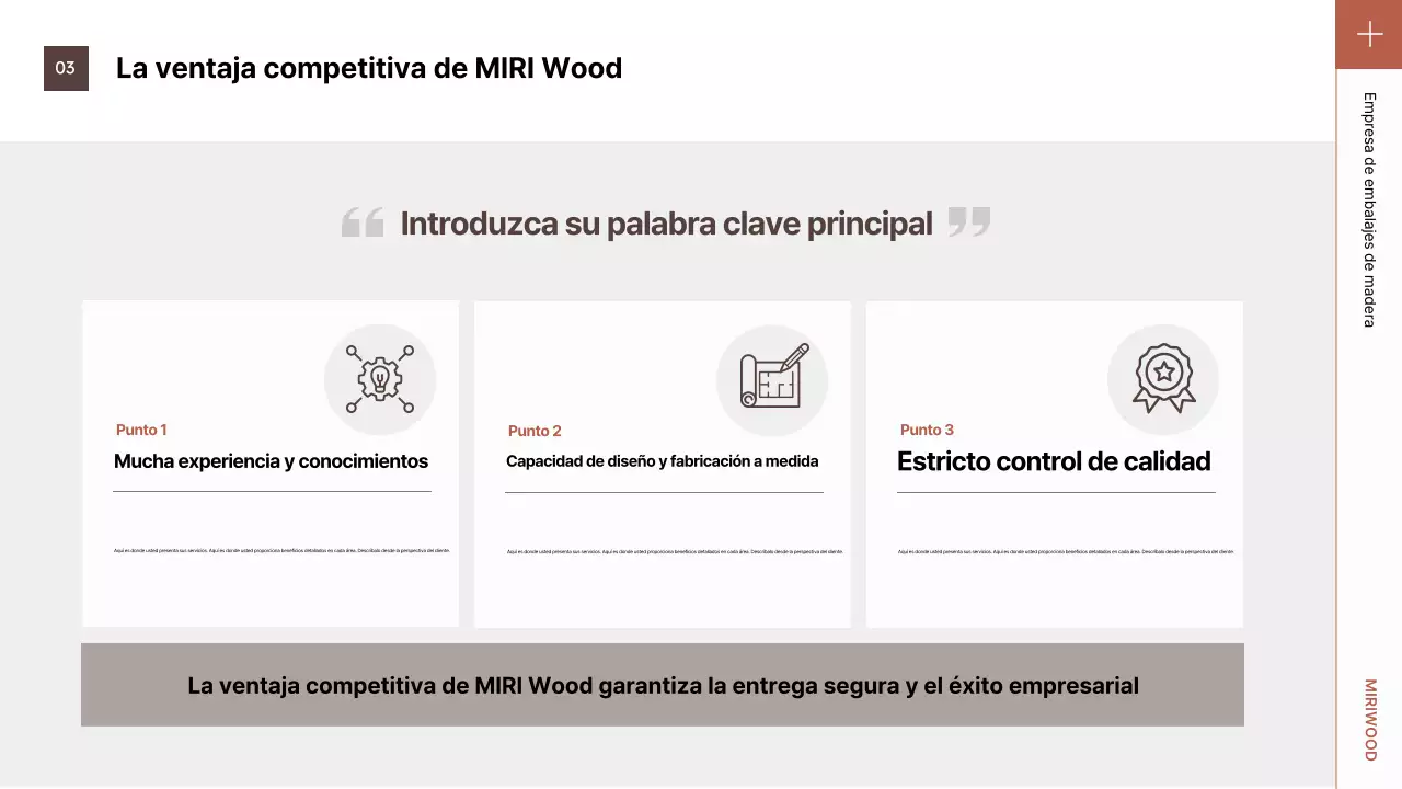 Presentamos el elegante embalaje marrón