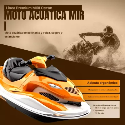 Anuncio de deportes acuáticos modernos de Orange