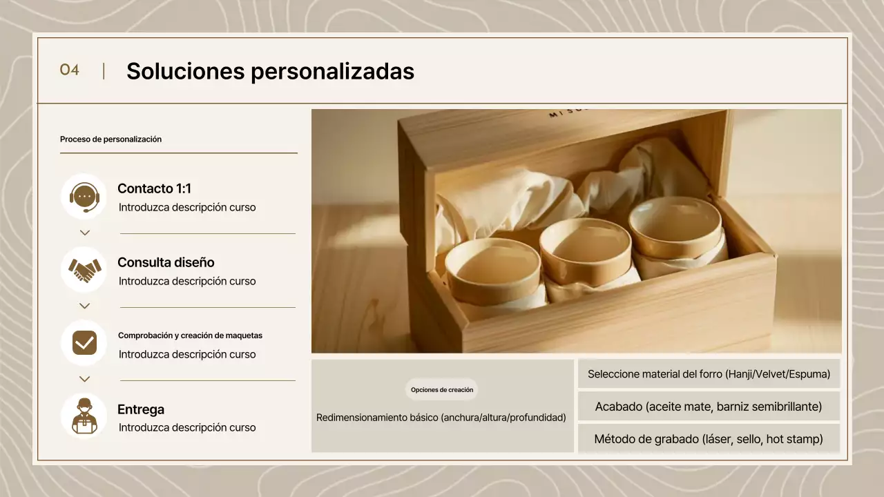 Promoción de catálogo simple beige