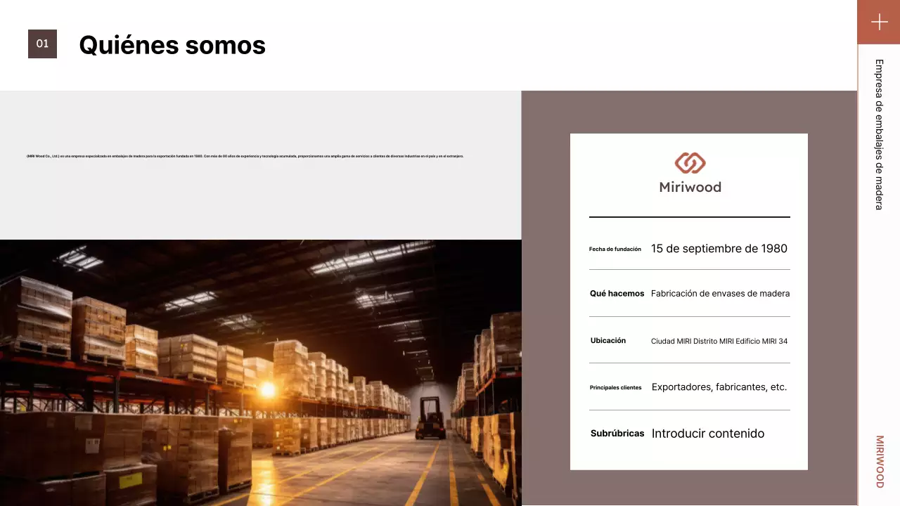 Presentamos el elegante embalaje marrón