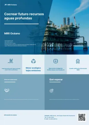 Promoción de la tecnología marina moderna azul