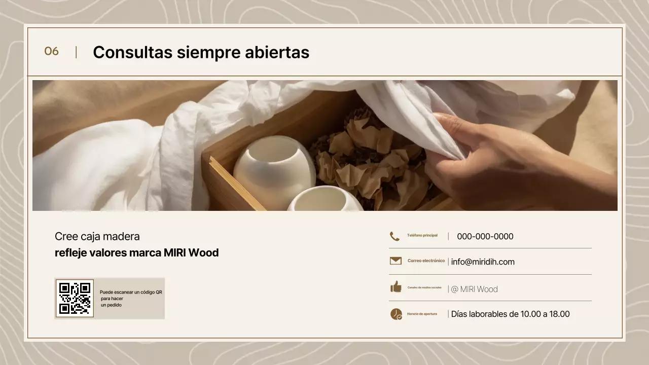 Promoción de catálogo simple beige