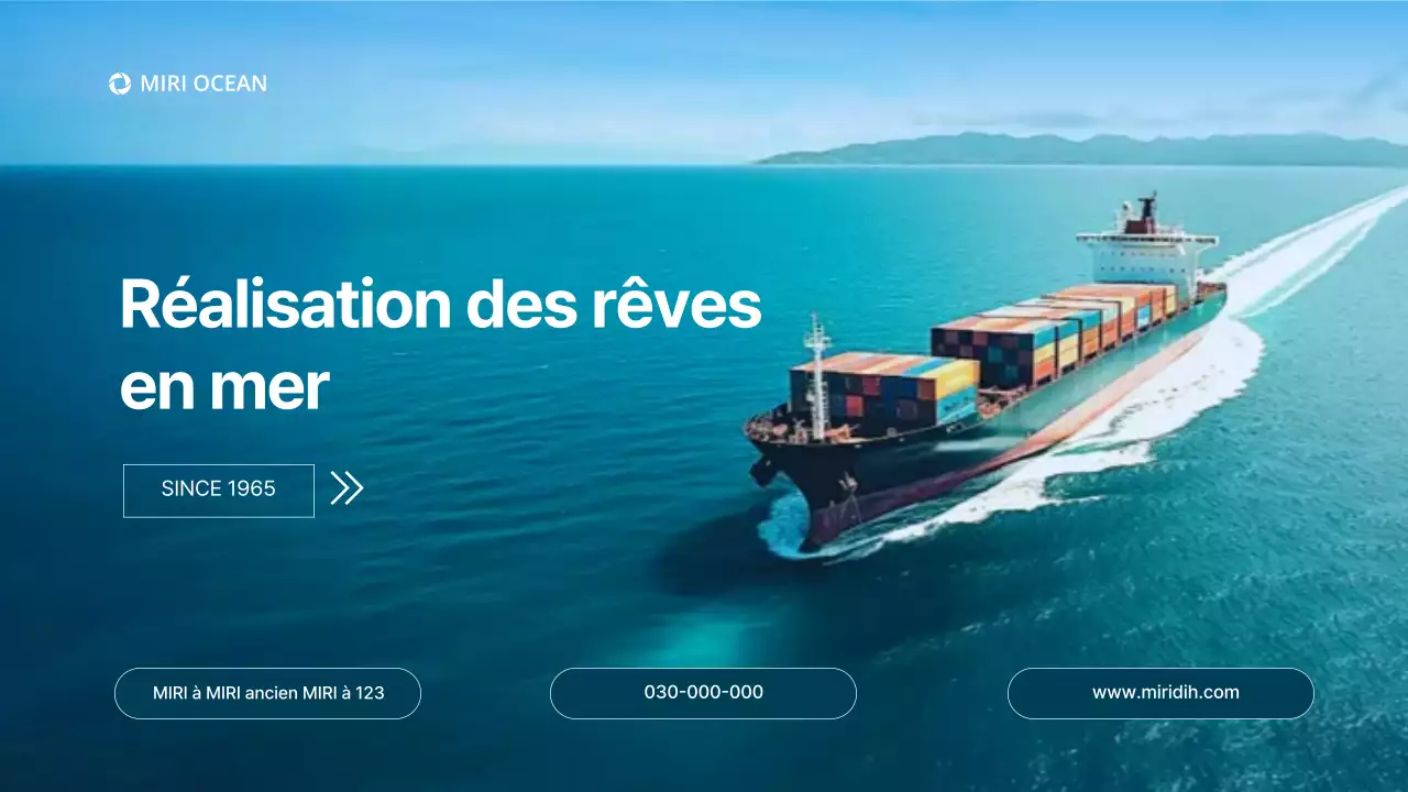 Promotion de l'industrie maritime moderne Sky Blue