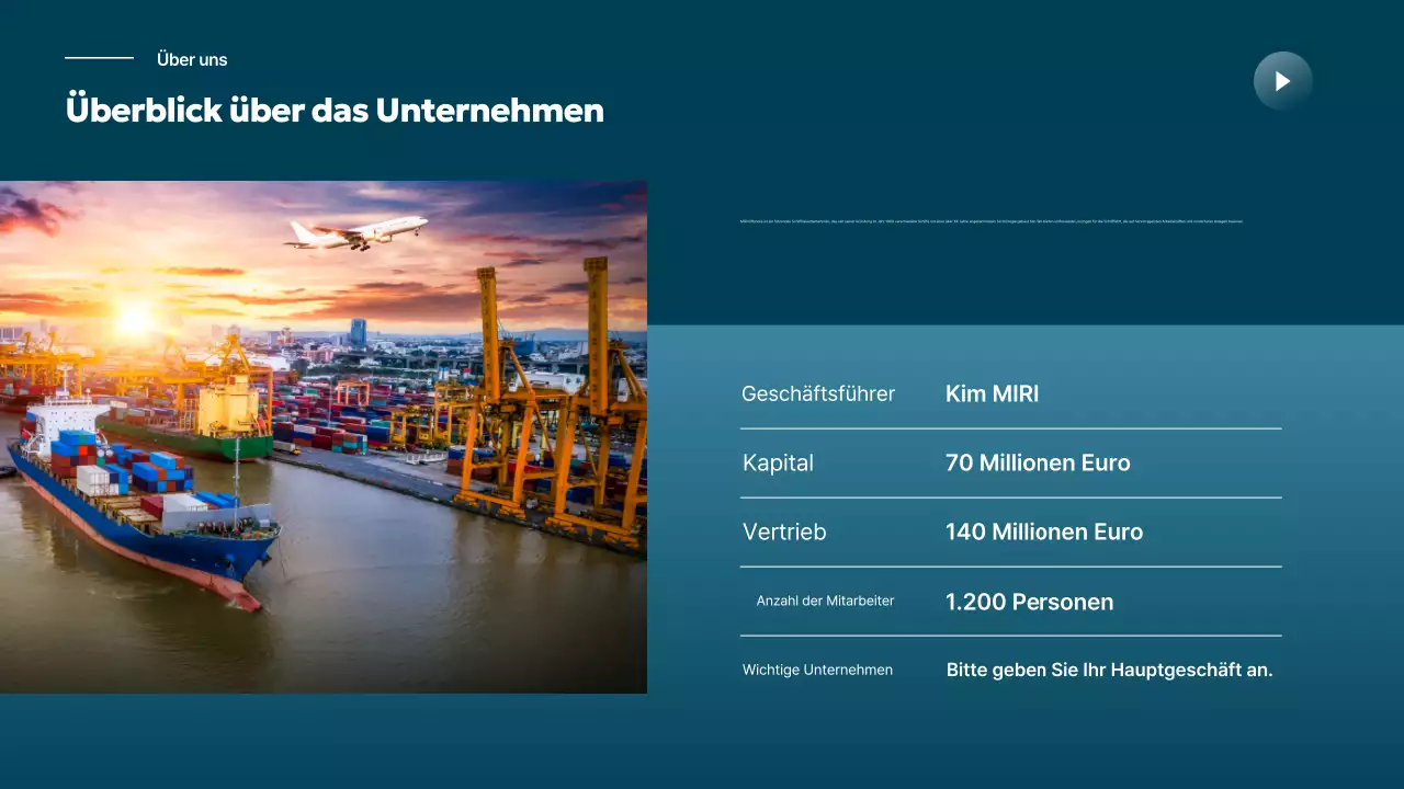 Sky Blue Moderne Schifffahrtsindustrie Förderung