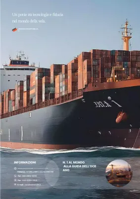 Pubblicità di spedizione moderna blu