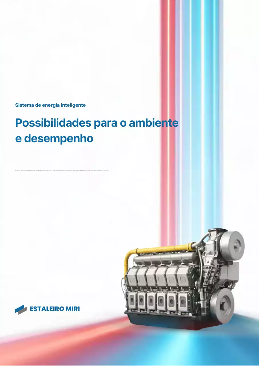 Anúncio de energia moderna azul-celeste