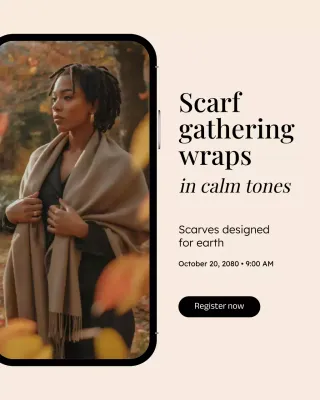 Beige Elegant Fashion Event Instagram Post