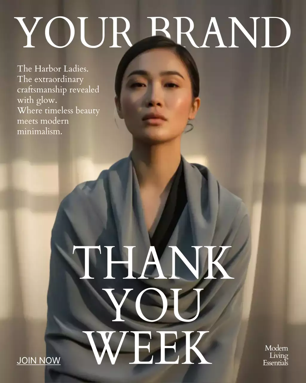 Grey Minimalist Fashion Promotion Instagram Post