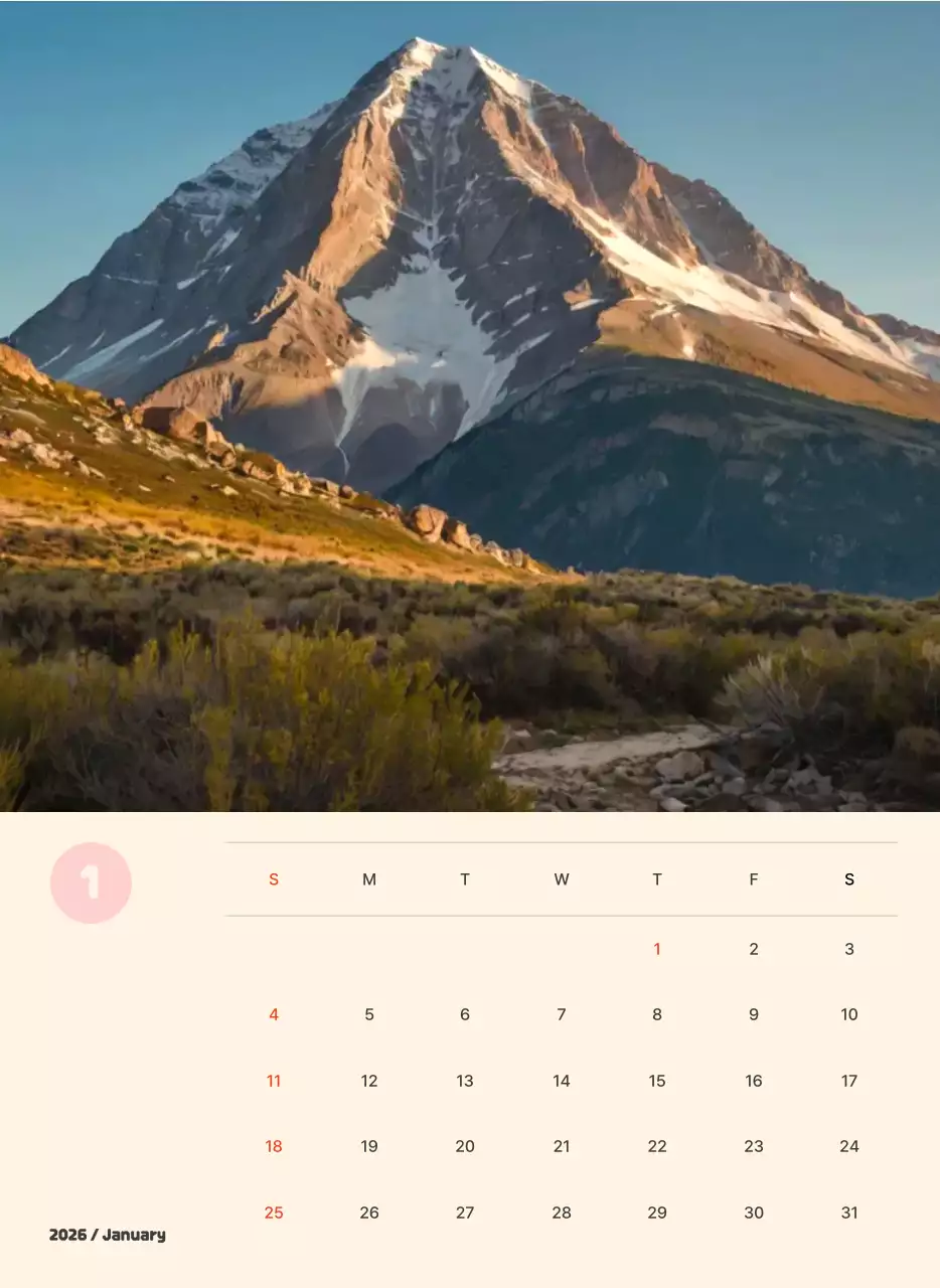 핑크 미니멀 풍경 사진